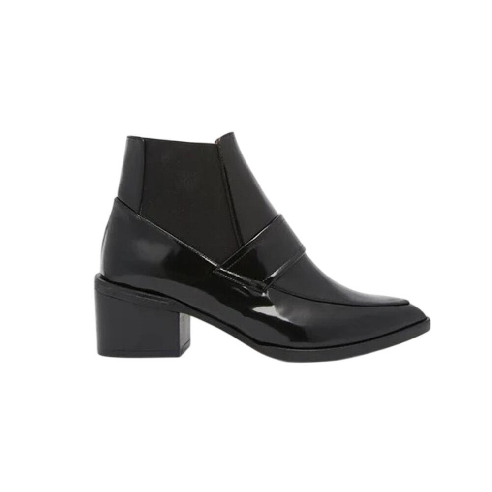 Whistles Riley Loafer Point Ankle Boot Black Size 36 US 5